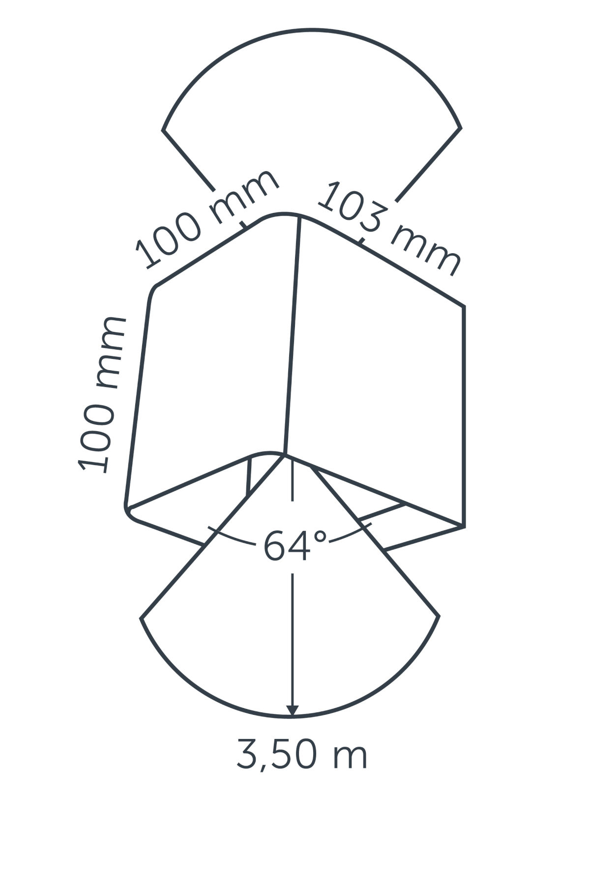 ACE UP-DOWN CORTEN 100-230V