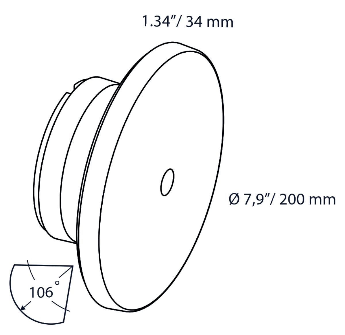 DISC WALL 100-230V