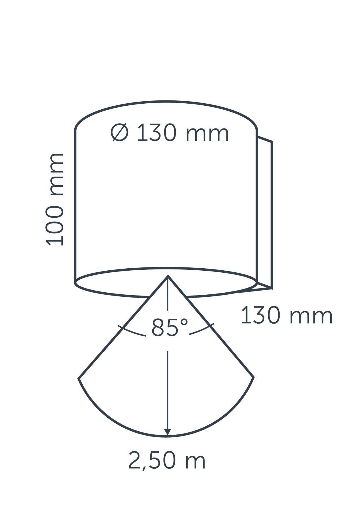 HALO DOWN DARK 100-230V